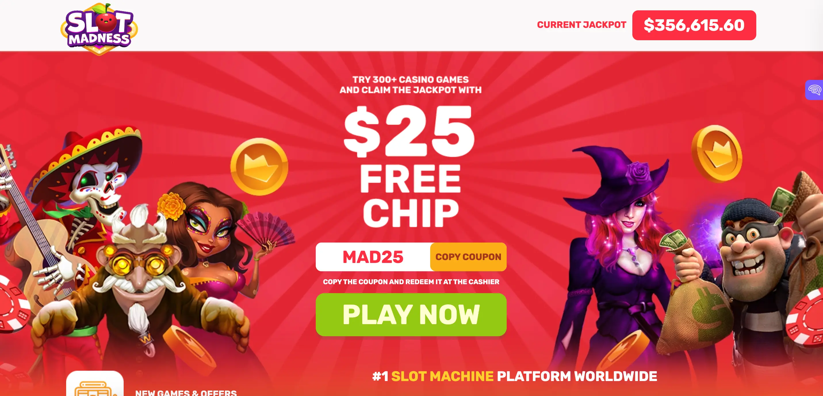 Slot Madness Online Casino Bonus